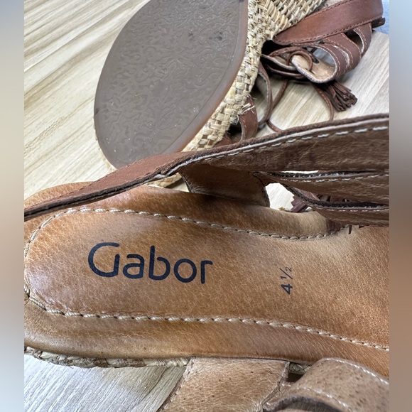Gabor Women’s Strappy Wedge Sandals Sz Us 7 UK 4 1/2 - Picture 7 of 16